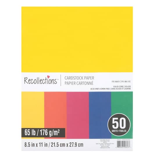 8.5" x 11" 65lb. Cardstock Paper Pack by Recollections